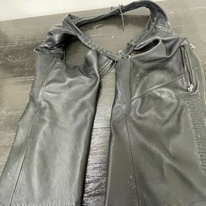 Men’s Harley Davidson leather chops